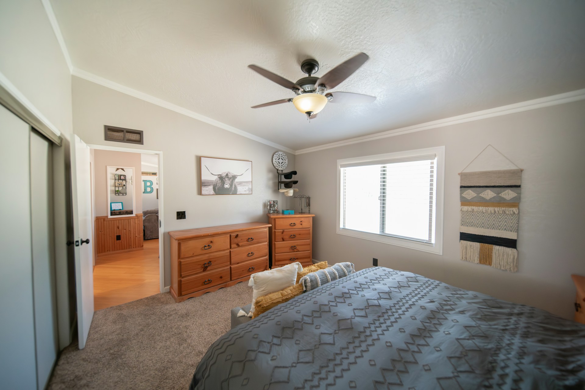 bedroom with hvac